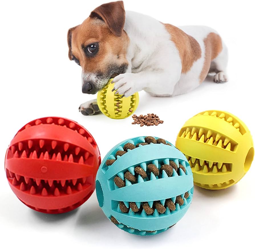 Pelota Para Perros Con Dientes Limpieza Dental