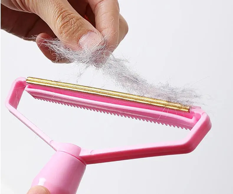 Cepillo para quitar el pelo, raspador portátil.